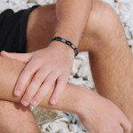 Men's Triple Protection Stone Bracelet - Tiger Eye, Obsidian, Hematite