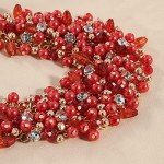 Chunky Crystal Collar Necklace and Earring Set