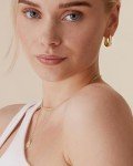 Thick Gold & Rhodium Plated Chunky Hoop Earrings