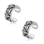 Celtic Knot Sterling Silver Ear Cuff Earrings