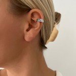 Celtic Knot Sterling Silver Ear Cuff Earrings