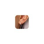 Trendy 14k Gold Plated Opal Hoop Earrings