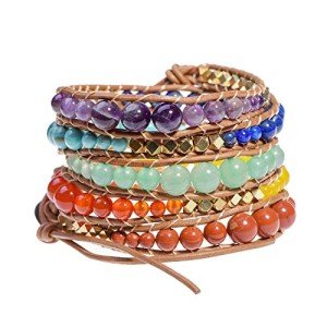Natural Stone Adjustable Wrap Bracelet for All