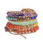 Natural Stone Adjustable Wrap Bracelet for All