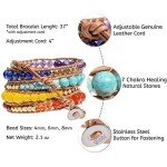 Natural Stone Adjustable Wrap Bracelet for All