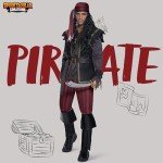 Ruthless Renegade Pirate Costume Set for Men