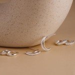 Sterling Silver Hoop Earrings Set for Women