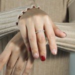 Moissanite Twisted Vine Silver Wedding Band Size 7