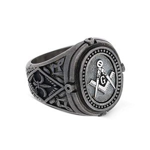 Blue Lodge Masonic Signet Ring for Men