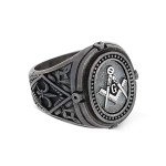 Blue Lodge Masonic Signet Ring for Men