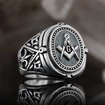 Blue Lodge Masonic Signet Ring for Men