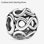 PANDORA Sterling Silver Openwork Infinity Charm