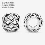 PANDORA Sterling Silver Openwork Infinity Charm