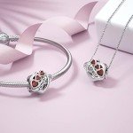 January Birthstone Charm for Pandora Bracelets