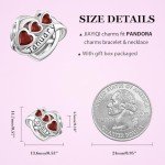 January Birthstone Charm for Pandora Bracelets