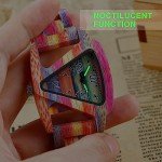 Colorful Wooden Triangle Watch for Women