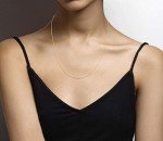 Miabella Adjustable Thin Bolo Box Chain Necklace