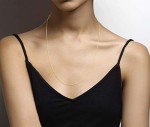 Miabella Adjustable Thin Bolo Box Chain Necklace
