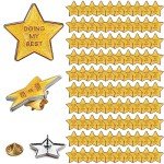 Golden Star Enamel Pins for Employee Appreciation