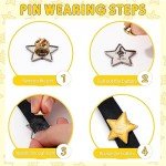 Golden Star Enamel Pins for Employee Appreciation