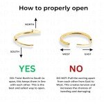 14k Yellow Gold Round Endless Hoop Earrings