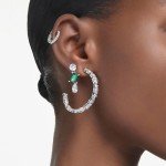 Swarovski Mesmera Green and Clear Drop Earrings
