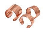 Trio of Copper Handcrafted Ear Cuffs