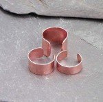 Trio of Copper Handcrafted Ear Cuffs