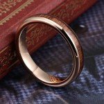 4mm Tungsten Carbide Wedding Ring with Koa Wood
