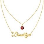 Personalized Gold Layered Name Choker Necklace