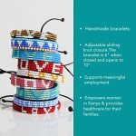 Ubuntu Life Skinny Love Beaded Leather Bracelet