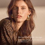 Large Chunky Gold Hoop Waterdrop Earrings for Women