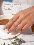Evil Eye Moissanite Wedding Band in Sterling Silver