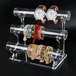 3-Tier Acrylic Jewelry Organizer Stand & Display