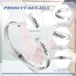 30 Pcs Inspirational Silver Cuff Bracelets Set