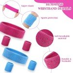 80s Neon Headbands and Wristbands Set – 72 Pieces