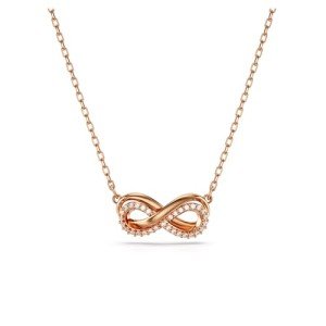 Swarovski Hyperbola Infinity Pendant Necklace in Rose Gold