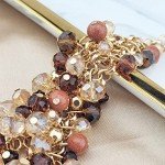 Chunky Crystal Collar Necklace and Earring Set
