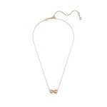 Swarovski Hyperbola Infinity Pendant Necklace in Rose Gold