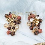 Chunky Crystal Collar Necklace and Earring Set