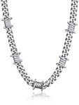 Barbed Wire Chain Choker Necklace for Men & Women