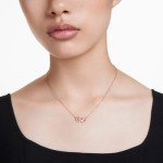Swarovski Hyperbola Infinity Pendant Necklace in Rose Gold