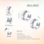 Adjustable 925 Sterling Silver Huggie Ear Cuffs