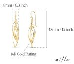 MILLA Teardrop Designer Earrings in Silver or Gold