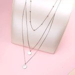 Multi Layered Sterling Silver Choker Necklace for Women