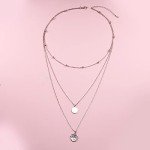 Multi Layered Sterling Silver Choker Necklace for Women