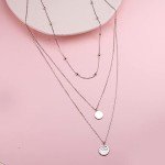Multi Layered Sterling Silver Choker Necklace for Women
