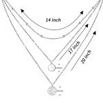 Multi Layered Sterling Silver Choker Necklace for Women