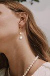 Gold Pearl Drop Earrings for Women – Trendy Style