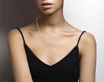 Miabella 925 Sterling Silver Round Snake Chain Necklace